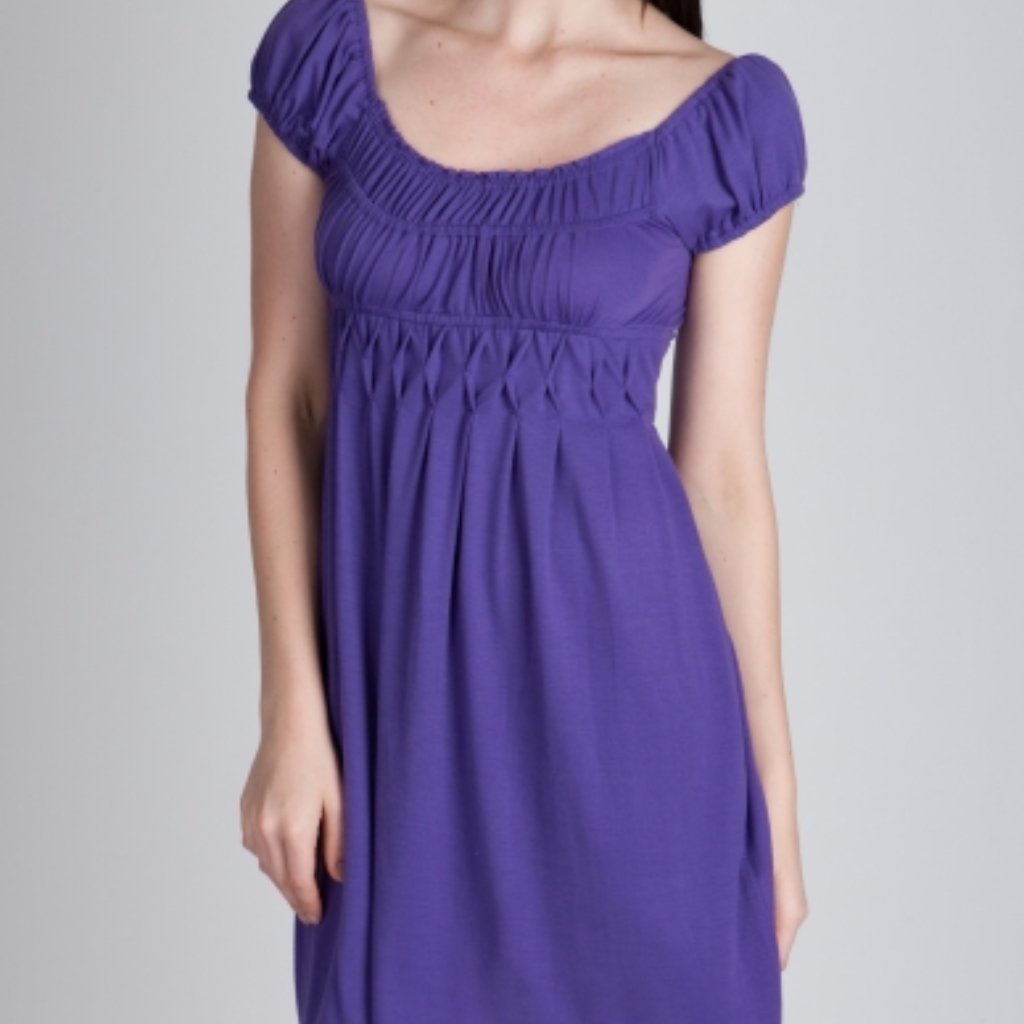 Charlotte Russe Smocked Elastic Waist Dress Nwt